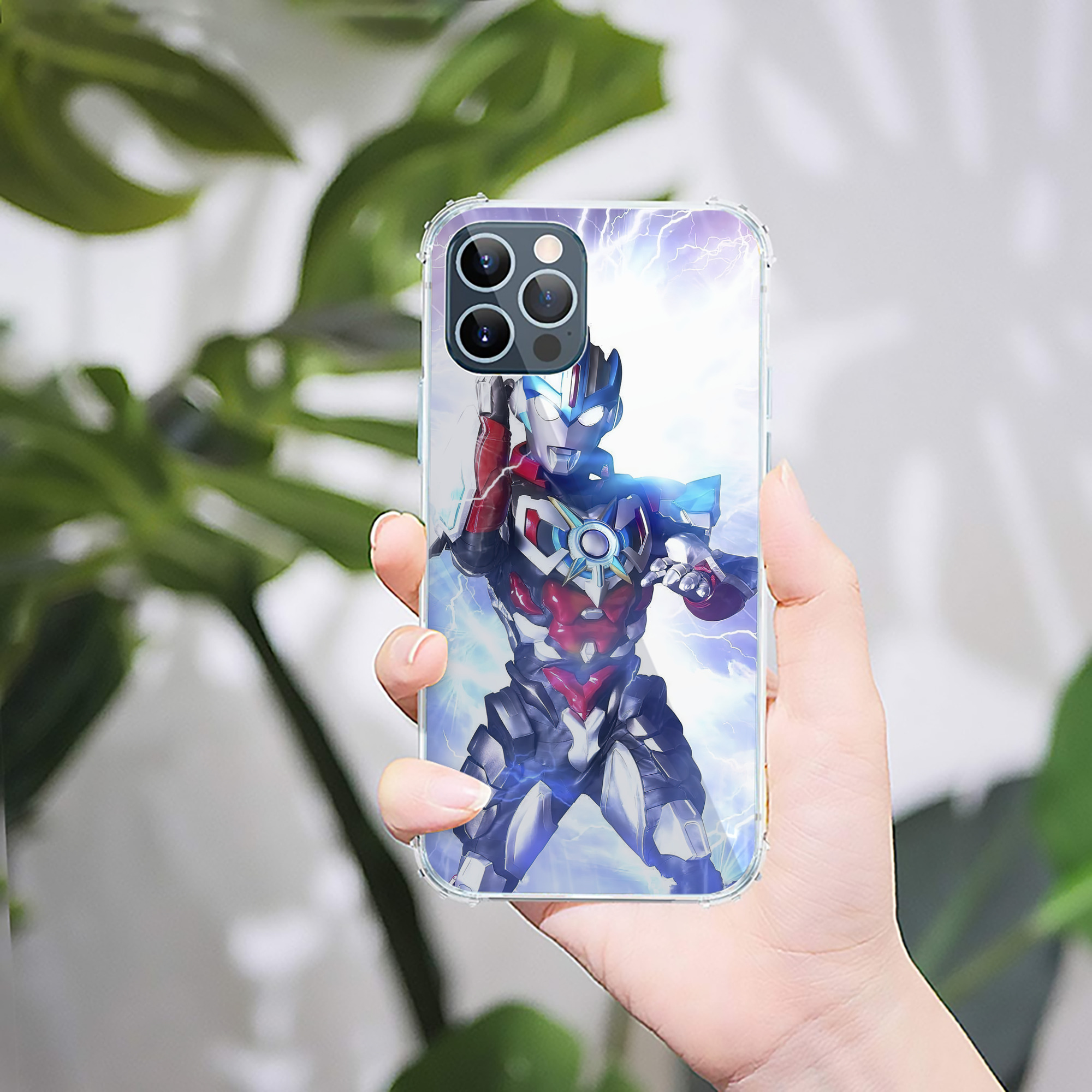 （画像用） ウルトラマン Ultraman 【iPhone 12シリーズ対応】透明スマホケース（クリアソフトケース）